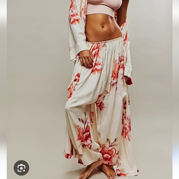 Intimately By Free People Other - Free People FP Intimately Bright Blooms Crop Floral Harem Pants RARE